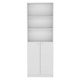 Estantería Lib Home Blanco 62.8x180.6cm con Puertas y Cuatro Entrepaños - BIBLIOTECAS Y ESTANTERIAS | Bylmo