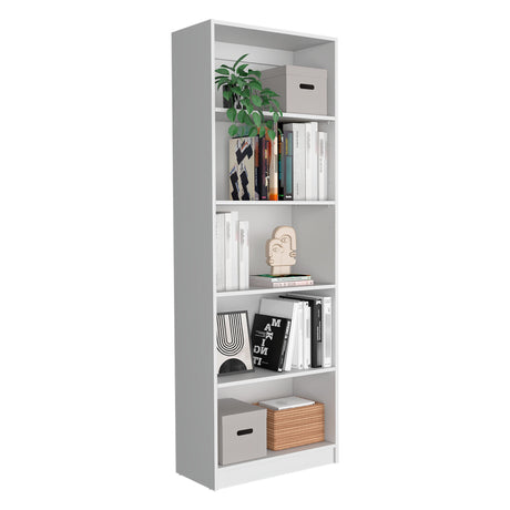 Estantería Home Blanca 62x180.6cm con Cuatro Entrepaños - BIBLIOTECAS Y ESTANTERIAS | Bylmo
