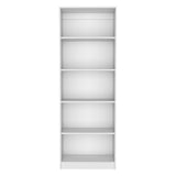 Estantería Lib Home Blanca 62.8x180.6cm con Cuatro Entrepaños - BIBLIOTECAS Y ESTANTERIAS | Bylmo