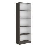 Estantería Home Plomo 62.8x180.6cm con Cuatro Entrepaños - Bibliotecas y Estanterías | Bylmo