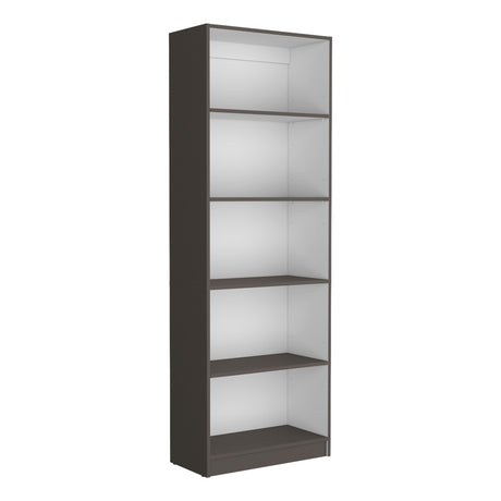 Estantería Home Plomo 62.8x180.6cm con Cuatro Entrepaños - Bibliotecas y Estanterías | Bylmo