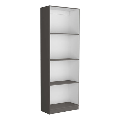 Estantería Home Plomo 62.8x180.6cm con Tres Entrepaños - Bibliotecas y Estanterías | Bylmo