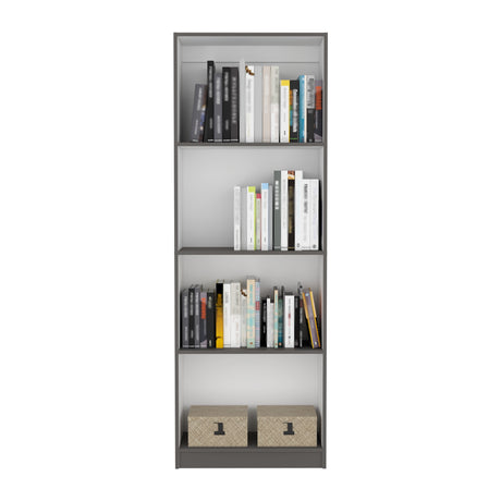 Estantería Home Plomo 62.8x180.6cm con Tres Entrepaños - Bibliotecas y Estanterías | Bylmo