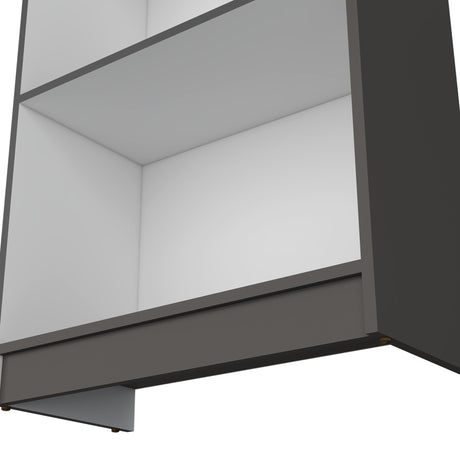 Estantería Home Plomo 62.8x180.6cm con Tres Entrepaños - Bibliotecas y Estanterías | Bylmo