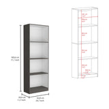 Estantería Home Plomo 62.8x180.6cm con Tres Entrepaños - Bibliotecas y Estanterías | Bylmo