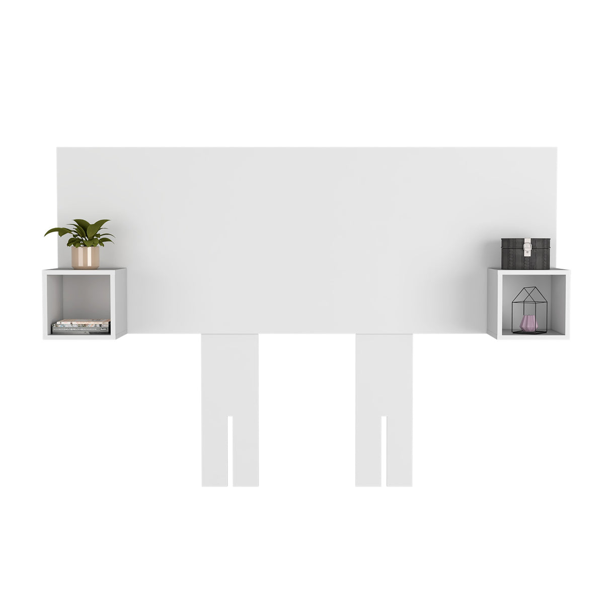 Cabecero Pinot Blanco MDP 190.4x120cm Ajustable con Dos Mesas de Noche Minimalistas - Cabeceros | Bylmo