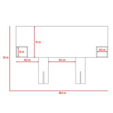 Cabecero Pinot Blanco MDP 190.4x120cm Ajustable con Dos Mesas de Noche Minimalistas - Cabeceros | Bylmo