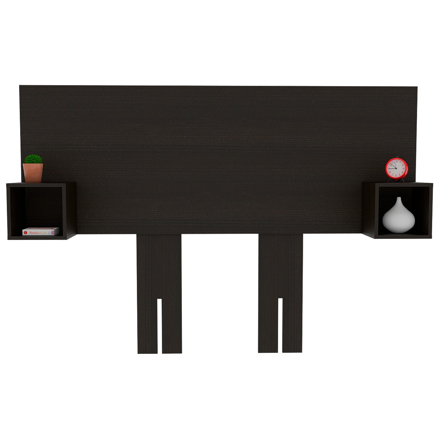Cabecero Pinot Wengue MDP 190.4x120cm Ajustable con Dos Mesas de Noche Minimalistas - Cabeceros | Bylmo