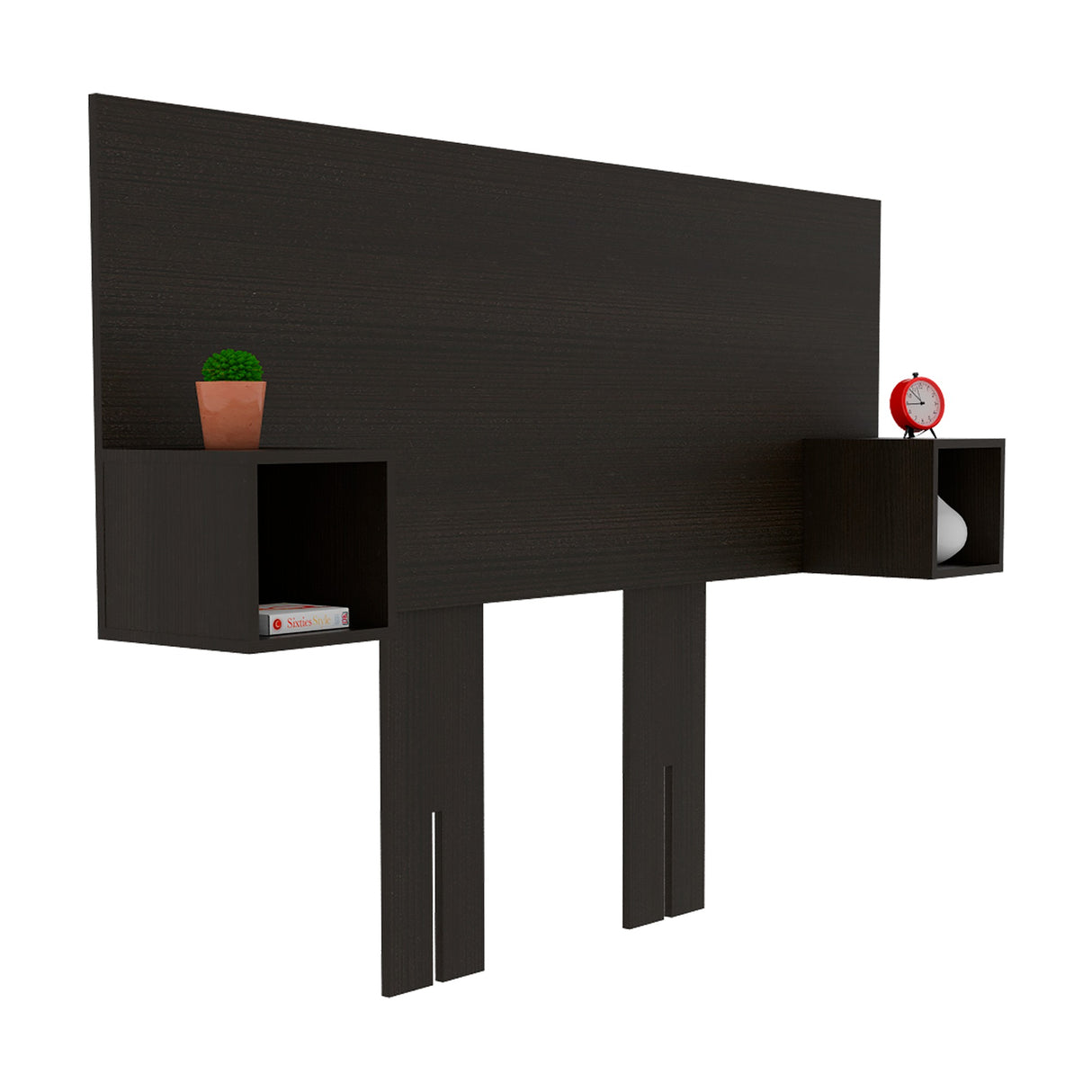 Cabecero Pinot Wengue MDP 190.4x120cm Ajustable con Dos Mesas de Noche Minimalistas - Cabeceros | Bylmo