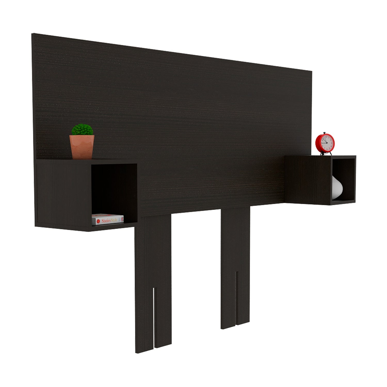 Cabecero Pinot Wengue MDP 190.4x120cm Ajustable con Dos Mesas de Noche Minimalistas - Cabeceros | Bylmo