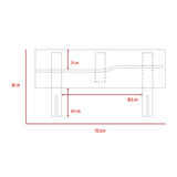 Combo Cabecero Provenza Macadamia 155x80cm con Dos Mesas de Noche - Cabeceros | Bylmo
