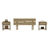 Combo Cabecero Provenza Macadamia 155x80cm con Dos Mesas de Noche - Cabeceros | Bylmo