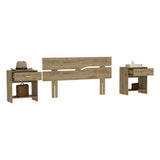 Combo Cabecero Provenza Macadamia 155x80cm con Dos Mesas de Noche - Cabeceros | Bylmo