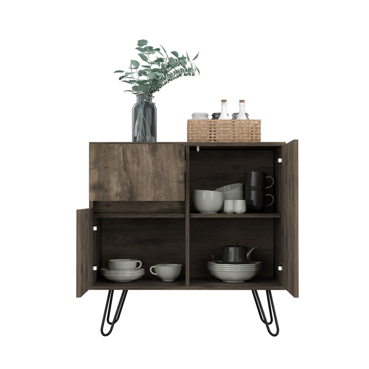 Aparador Zeta Bellota 80x80cm con Tres Cajones y Patas - Cajoneras y Comodas | Bylmo