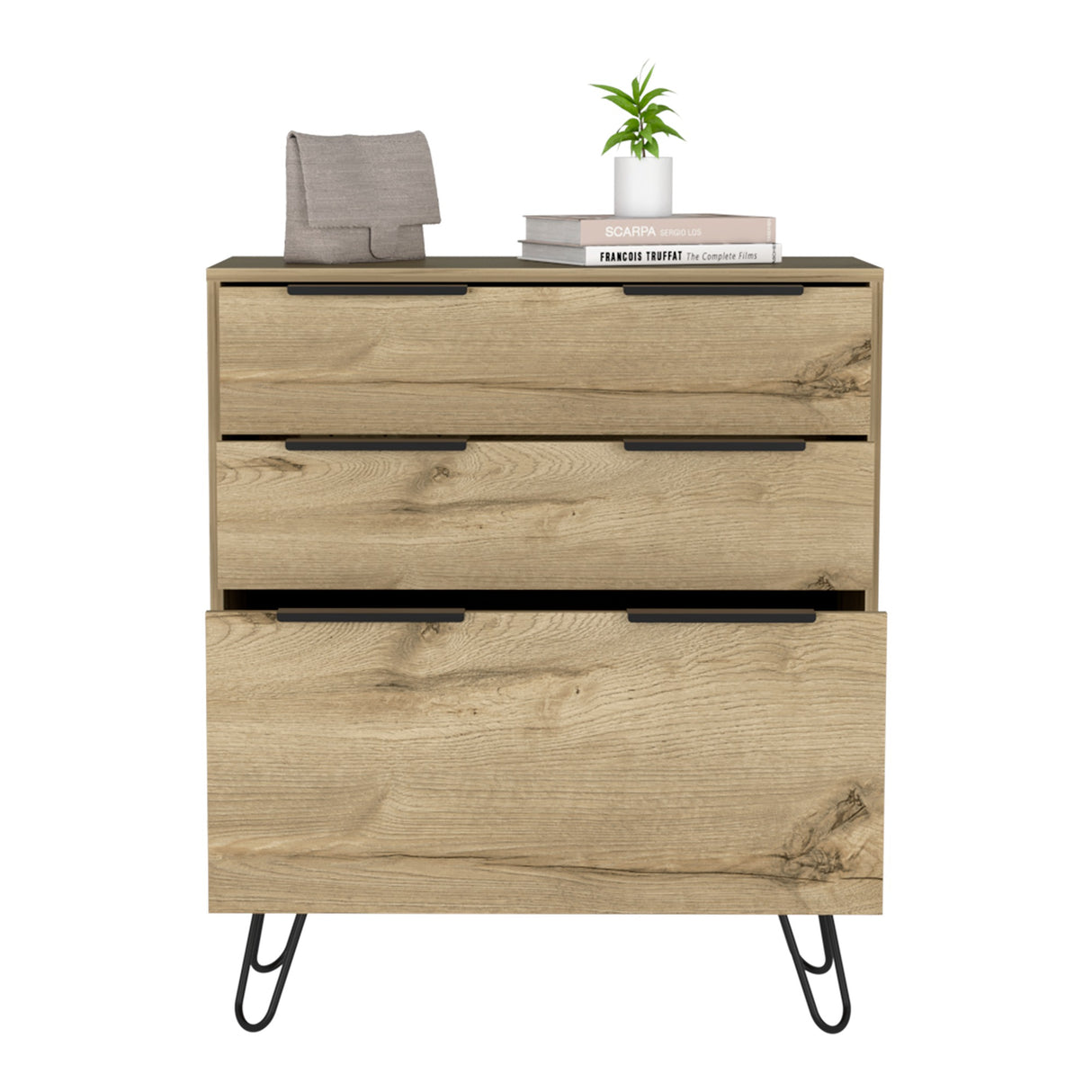 Cómoda Augusta Duna 76.5x90.3cm con Tres Cajones - Cajoneras y Comodas | Bylmo
