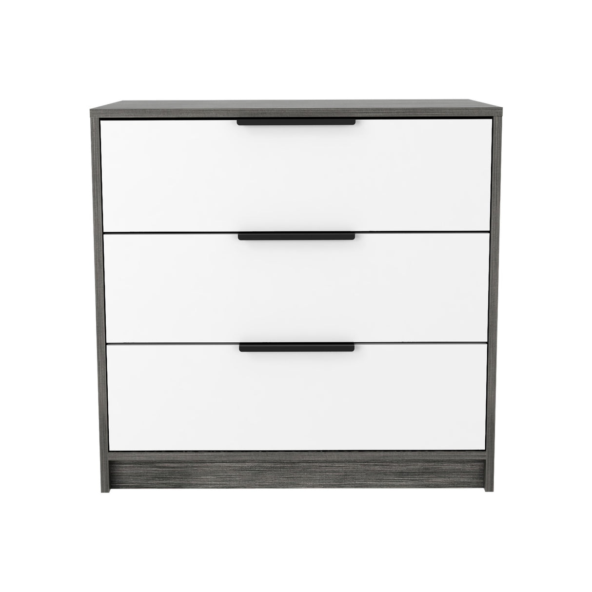Cómoda Kaia Roble Gris 70x68.7cm Con Tres Cajones - Cajoneras y Comodas | Bylmo