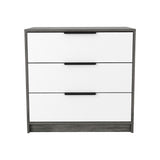 Cómoda Kaia Roble Gris 70x68.7cm Con Tres Cajones - Cajoneras y Comodas | Bylmo