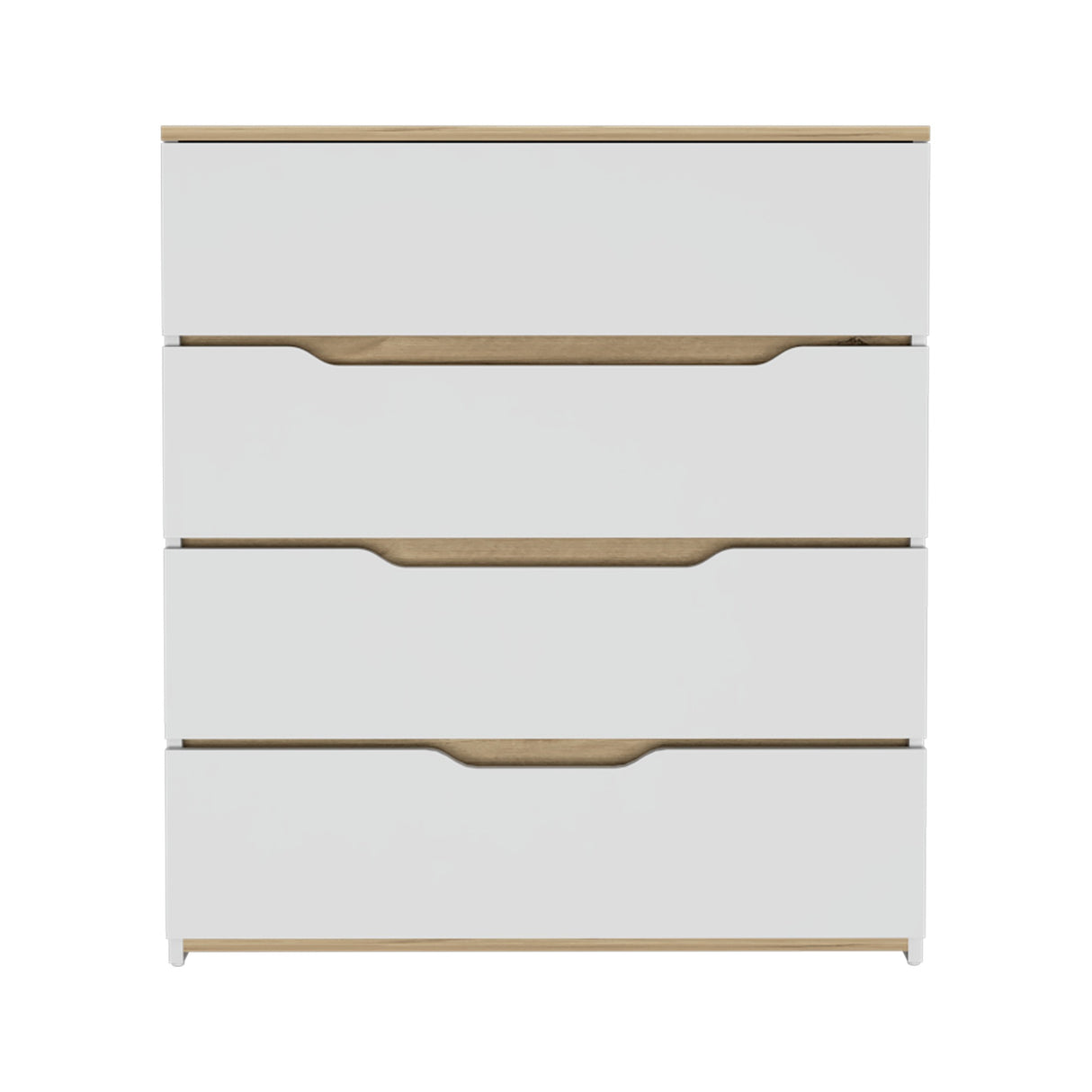 Cómoda Zoe Blanca Nevado 80x89cm con Cuatro Cajones - Cajoneras y Comodas | Bylmo