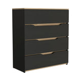 Cómoda Zoe Wengue 80x89cm con Tres Cajones - CAJONERAS Y COMODAS | Bylmo
