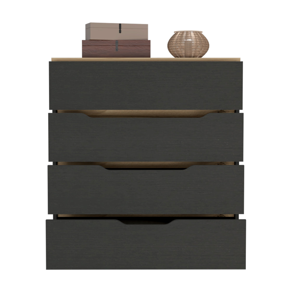 Cómoda Zoe Wengue 80x89cm con Tres Cajones - CAJONERAS Y COMODAS | Bylmo