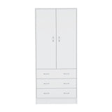 Closet Taly Blanco 78.7x180.1cm con Tres Cajones - Closets | Bylmo