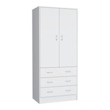 Closet Taly Blanco 78.7x180.1cm con Tres Cajones - Closets | Bylmo