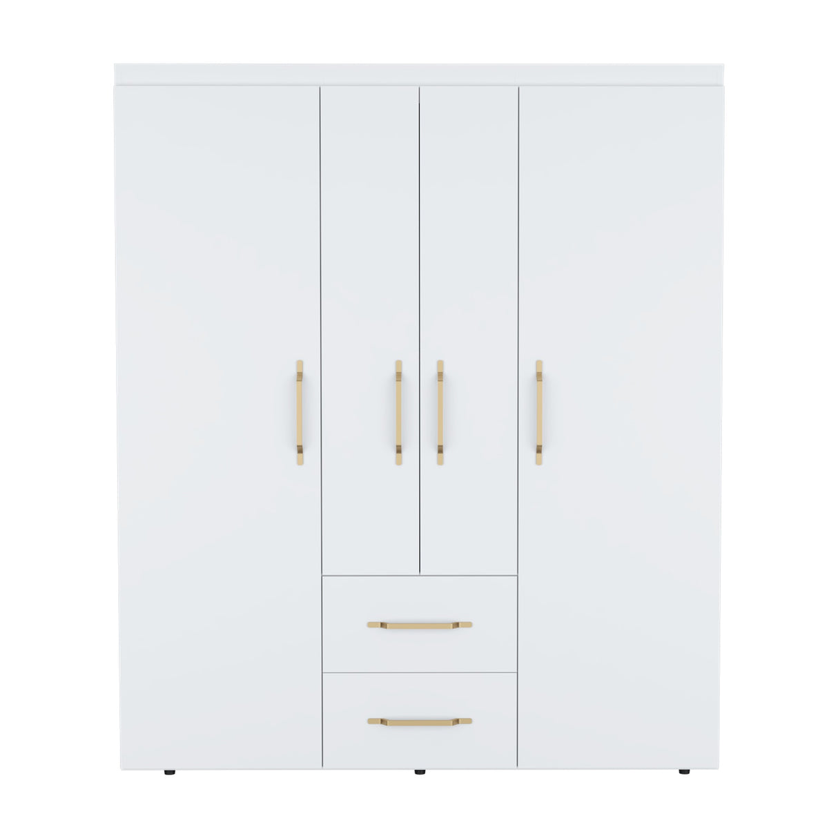 Closet Bariloche Blanco 150.3x177.9cm con Dos Cajones - CLOSETS | Bylmo