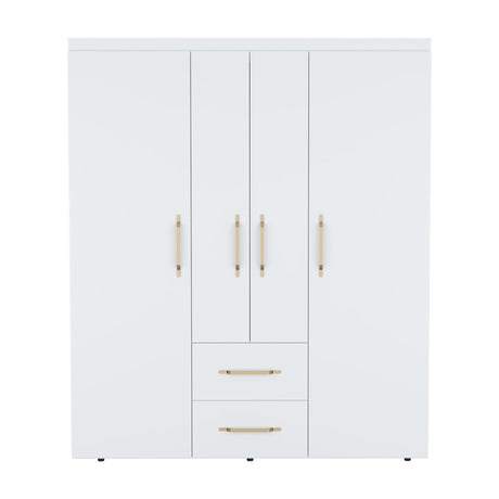 Closet Bariloche Blanco 150.3x177.9cm con Dos Cajones - CLOSETS | Bylmo