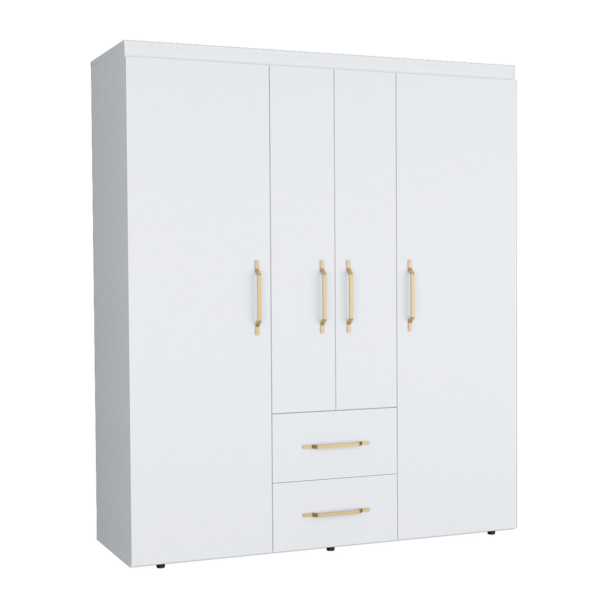 Closet Bariloche Blanco 150.3x177.9cm con Dos Cajones - CLOSETS | Bylmo