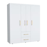 Closet Bariloche Blanco 150.3x177.9cm con Dos Cajones - CLOSETS | Bylmo