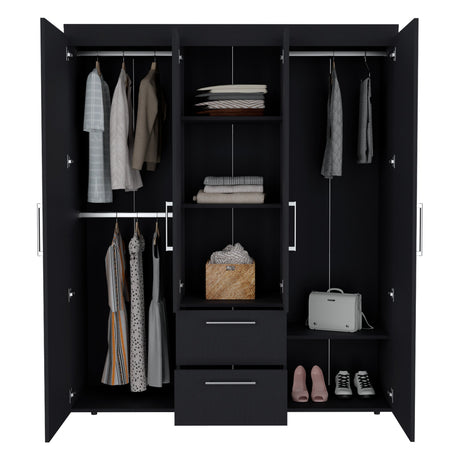 Closet Bariloche Wengue 150.3x177.9cm con Dos Cajones - Closets | Bylmo