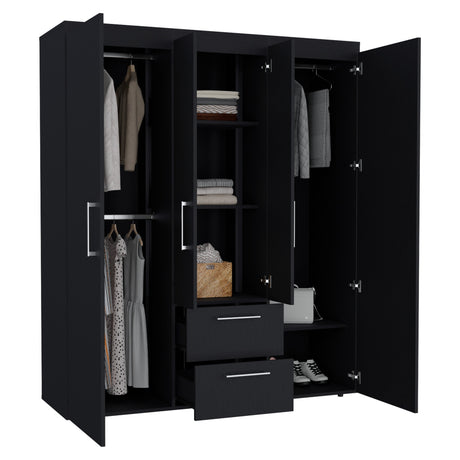 Closet Bariloche Wengue 150.3x177.9cm con Dos Cajones - Closets | Bylmo