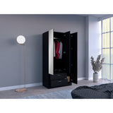Closet Riverside Wengue 90x180.6 cm con Dos Cajones - Closets | Bylmo