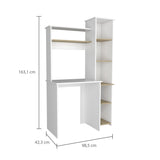 Centro de Computo Heinrich Duna con Blanco 98.5x163.1cm con Organizador de Libros - Escritorios | Bylmo