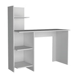 Escritorio Vilna Blanco 120x120.6cm con Organizador de Libros - Escritorios | Bylmo