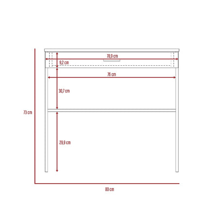 Escritorio Eighty C Blanco 80x73.6cm con Un Cajón - Escritorios | Bylmo