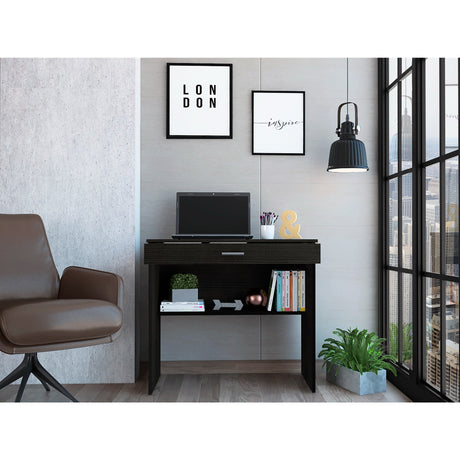 Escritorio Eighty C Wengue 80x73.6cm con Un Cajón - Escritorios | Bylmo