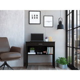 Escritorio Eighty C Wengue 80x73.6cm con Un Cajón - Escritorios | Bylmo