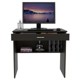 Escritorio Eighty C Wengue 80x73.6cm con Un Cajón - Escritorios | Bylmo