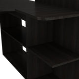 Escritorio en L Masai Wengue 131.5x110.6cm con Organizador de Libros - Escritorios | Bylmo