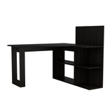 Escritorio en L Masai Wengue 131.5x110.6cm con Organizador de Libros - Escritorios | Bylmo