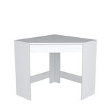 Escritorio Esquinero Amity Blanco 76x74cm con Un Cajón - Escritorios | Bylmo