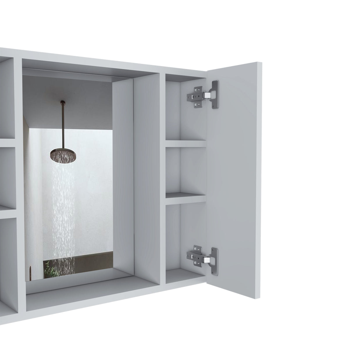 Gabinete Baño Artemisa Blanco 60x49.9cm con Cuatro Entrepaños - Gabinetes de Baño | Bylmo