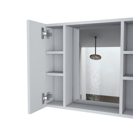 Gabinete Baño Artemisa Blanco 60x49.9cm con Cuatro Entrepaños - Gabinetes de Baño | Bylmo