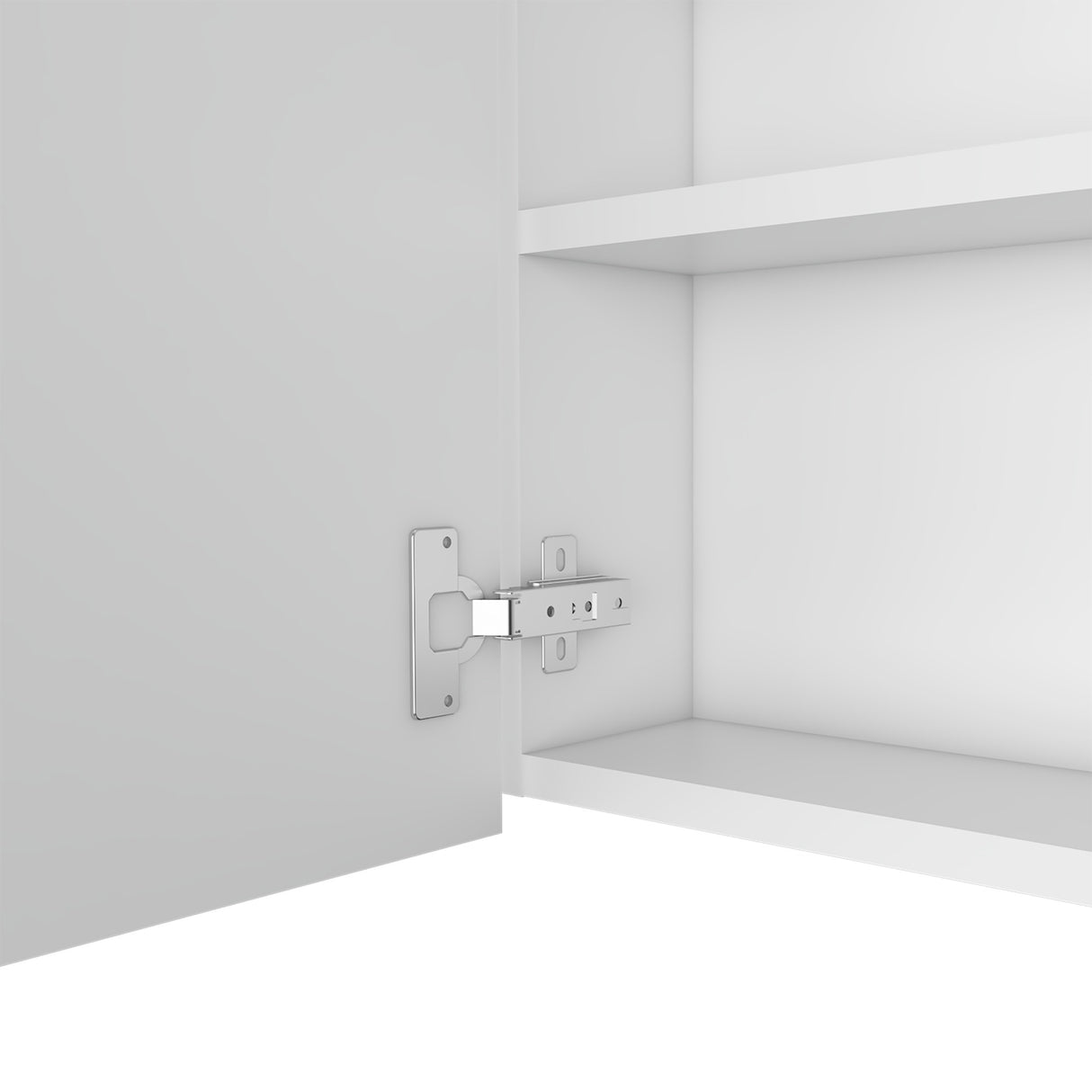 Gabinete de Baño Oman Blanco 50x47.3cm con Tres Entrepaños - Gabinetes de Baño | Bylmo