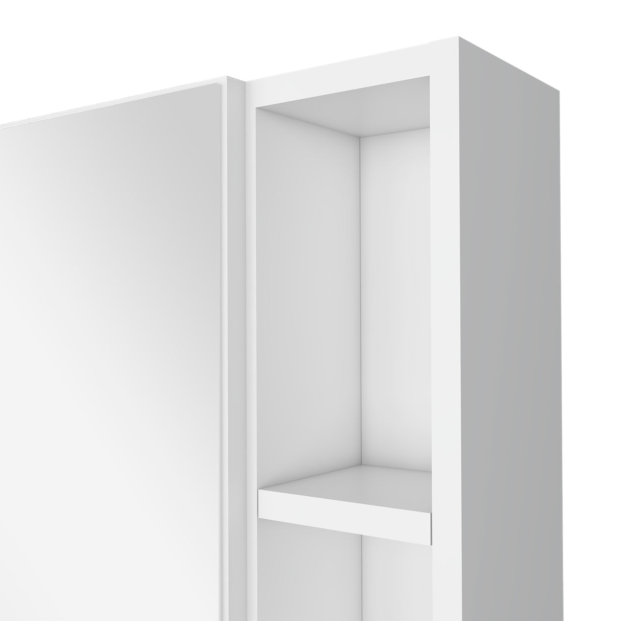Gabinete de Baño Oman Blanco 50x47.3cm con Tres Entrepaños - Gabinetes de Baño | Bylmo
