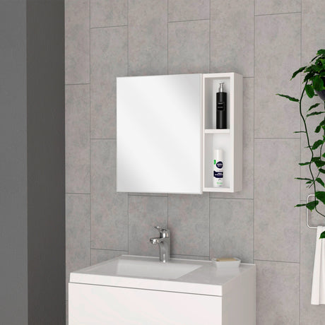 Gabinete de Baño Oman Blanco 50x47.3cm con Tres Entrepaños - Gabinetes de Baño | Bylmo