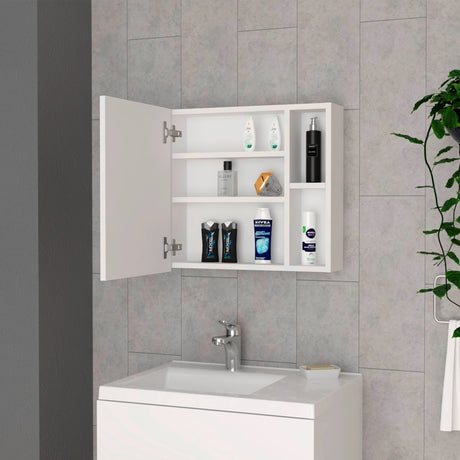 Gabinete de Baño Oman Blanco 50x47.3cm con Tres Entrepaños - Gabinetes de Baño | Bylmo