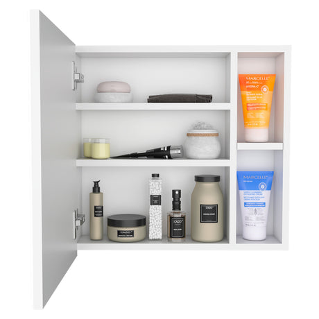 Gabinete de Baño Oman Blanco 50x47.3cm con Tres Entrepaños - Gabinetes de Baño | Bylmo