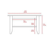 Mesa de Centro Essential Wengue 80x45cm con Patas - Mesas de Centro | Bylmo